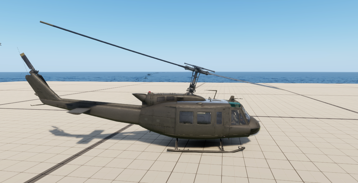 Forward cyclic on the ground: the rotor disc tilts forward.