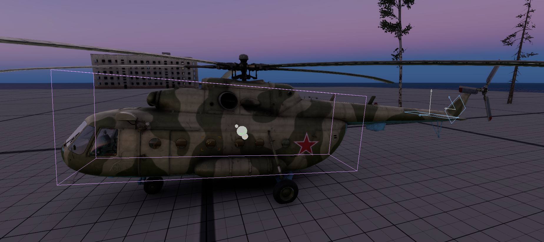 Mi-8 with Draw Airframe and Draw Mass on.